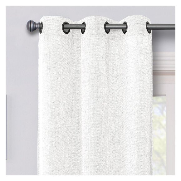 NEW Regal Home Grommet Top Light-Filtering Single Curtain Panel White 38x63 - Picture 3 of 7